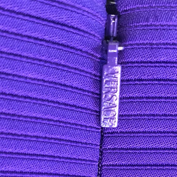 NWOT Versace Ribbed High Waisted Pencil Skirt - Picture 5 of 8